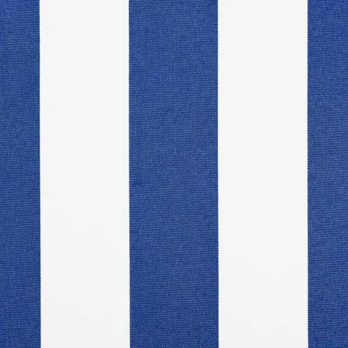 Povlačiva tenda Plava 400 x 200 cm tkanina - Plava i bijela (antracitni okvir) 4 x 2 m Ručna Cijena