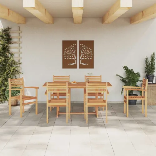 Stolica 6 kom. Smeđa Čvrsto teak drvo - 6 Cijena