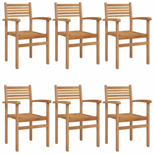 Stolica 6 kom. Smeđa Čvrsto teak drvo - 6 Cijena