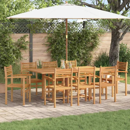 Stolica 8 kom. Smeđa Čvrsto teak drvo - 8 Cijena