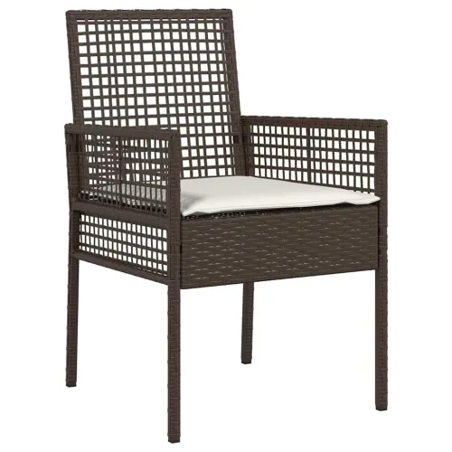 Vrtni set za objed 7 kom. Smeđa poliratan - 6-sjedalna Smeđa i krem ​​bijela 190 x 90 x 75 cm Cijena
