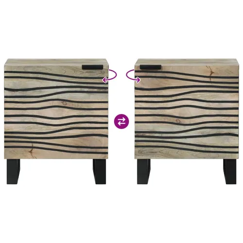 Noćni ormar Bijela 40 x 33 x 46 cm Konstruirano drvo - Bijela 1 Cijena
