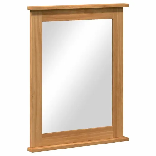 Ogledalo VIGO Medeno smeđa 55,5 x 5 x 70 cm Masivna borovina - boja meda Cijena