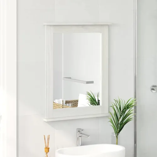 Ogledalo VIGO Antič White 55,5 x 5 x 70 cm Masivna borovina - antično bijela Cijena