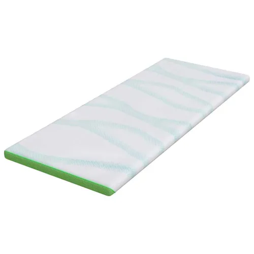 Nadmadrac Bijela i zelena 80 x 200 cm Jakard tkanina - 80 x 200 cm Hladna pjena Cijena