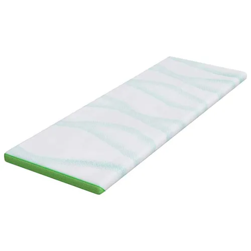 Nadmadrac Bijela i zelena 80 x 200 cm Jakard tkanina - 80 x 200 cm Madrac od memorijske pjene Cijena