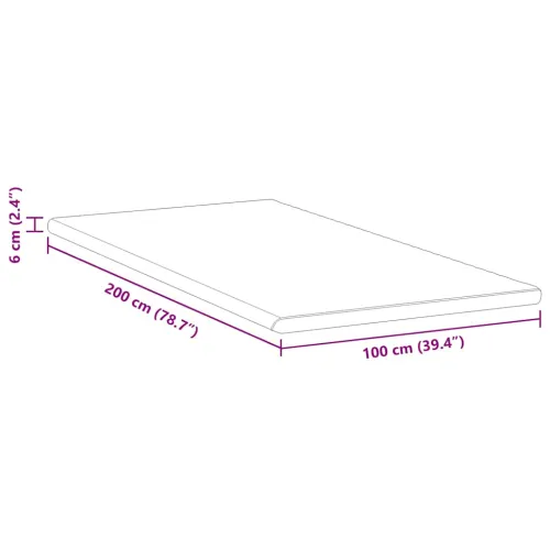 Nadmadrac Bijela i zelena 100 x 200 cm Jakard tkanina - 100 x 200 cm Madrac od memorijske pjene Cijena