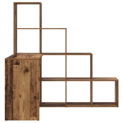 Kutni stol s policom Staro drvo 101,5 x 149,5 x 149,5 cm - Staro drvo Cijena