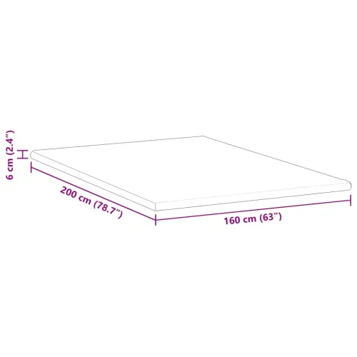Nadmadrac Bijelo 160 x 200 cm Jakard tkanina - 160 x 200 cm Pu pjena Cijena