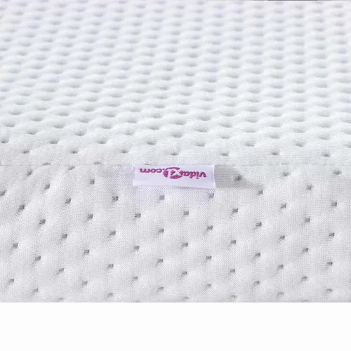 Nadmadrac Bijelo 160 x 200 cm Jakard tkanina - 160 x 200 cm Pu pjena Cijena