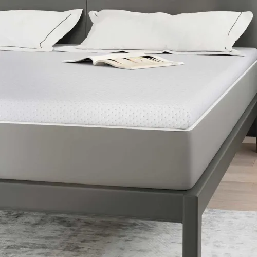 Nadmadrac Bijelo 180 x 200 cm Jakard tkanina - 180 x 200 cm Pu pjena Cijena