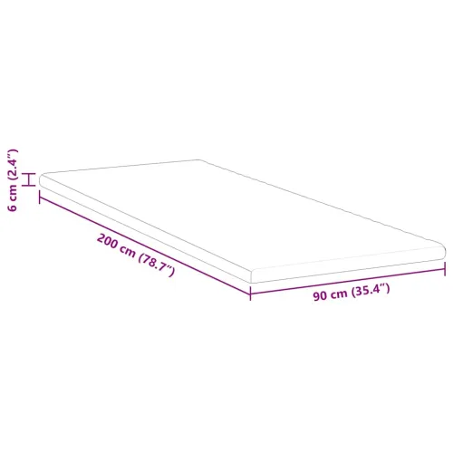 Nadmadrac Bijelo 90 x 200 cm Jakard tkanina - 90 x 200 cm Hladna pjena Cijena