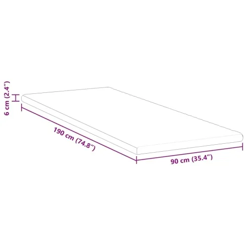 Nadmadrac Bijelo 90 x 190 cm Jakard tkanina - 90 x 190 cm Madrac od memorijske pjene Cijena