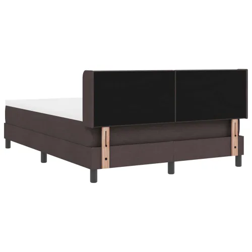 Box spring krevet Tamno smeđa 200 x 160 cm tkanina - Tamno smeđa 160 x 200 cm Prošiveno gumbima Cijena