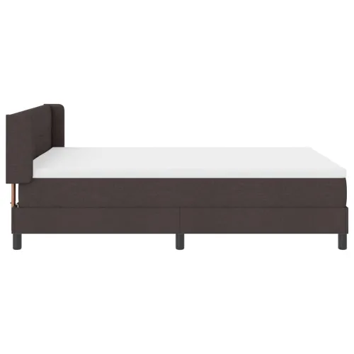 Box spring krevet Tamno smeđa 200 x 160 cm tkanina - Tamno smeđa 160 x 200 cm Prošiveno gumbima Cijena