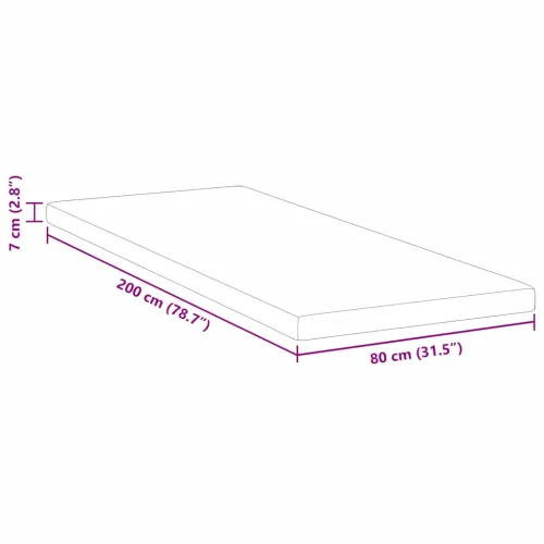 Nadmadrac od memorijske pjene 80 x 200 cm Thick Mekano Bijela - 80 x 200 cm 7 cm Cijena