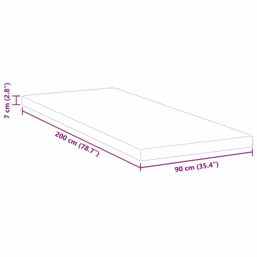 Nadmadrac od memorijske pjene 90 x 200 cm Thick Mekano Bijela - 90 x 200 cm 7 cm Cijena