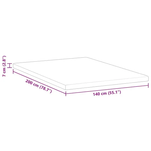 Nadmadrac od memorijske pjene 140 x 200 cm Thick Mekano Bijela - 140 x 200 cm 7 cm Cijena