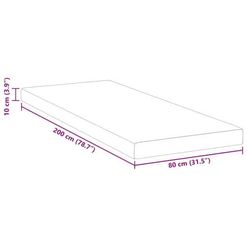 Nadmadrac od memorijske pjene 80 x 200 cm Thick Mekano Bijela - 80 x 200 cm 10 cm Cijena