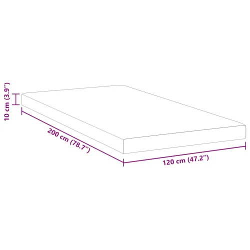 Nadmadrac od memorijske pjene 120 x 200 cm Thick Mekano Bijela - 120 x 200 cm 10 cm Cijena