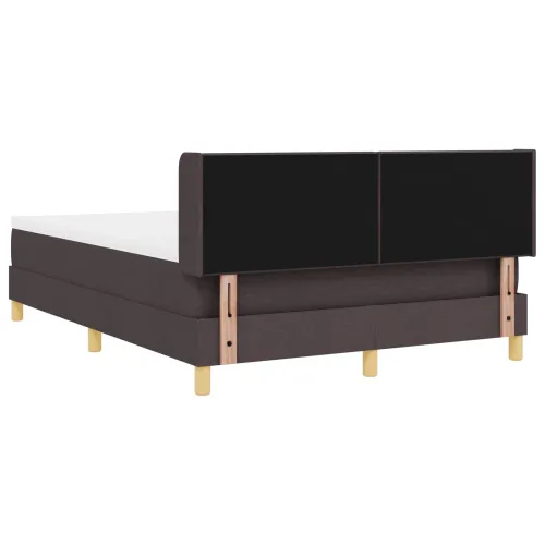 Box spring krevet Tamno smeđa 200 x 160 cm tkanina - Tamno smeđa 160 x 200 cm Prošiveno gumbima Cijena