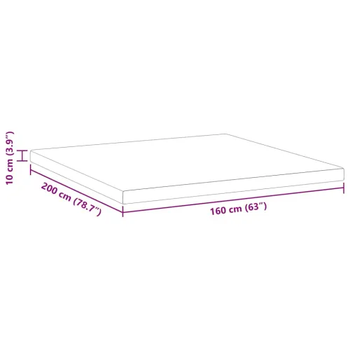 Nadmadrac od memorijske pjene 160 x 200 cm Thick Mekano Bijela - 160 x 200 cm 10 cm Cijena