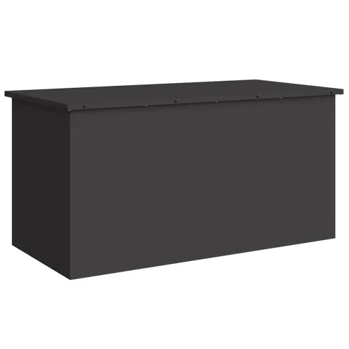 Kutija za pohranu jastučića za vrt Pocinčani čelik 220 L Crna - Crna 100 x 50,5 x 50 cm Cijena