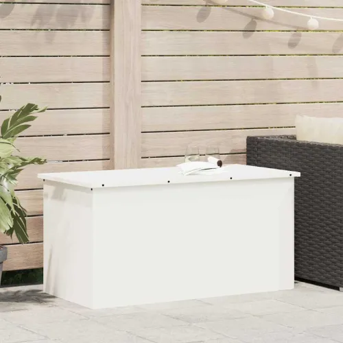 Kutija za pohranu jastučića za vrt Pocinčani čelik 220 L Bijela - Bijela 100 x 50,5 x 50 cm Cijena