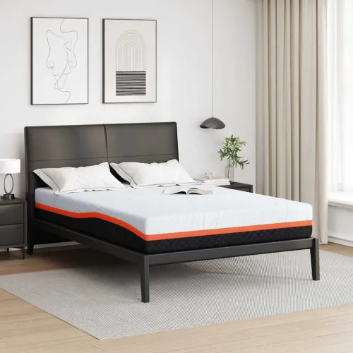 Madrac Bijela i siva 140 x 190 cm Žakar tkanina - 140 x 190 cm Cijena