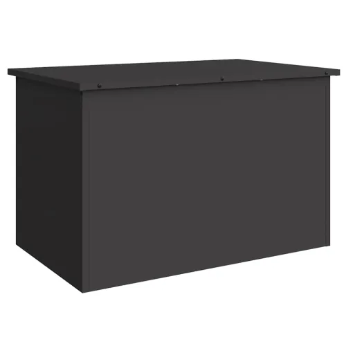 Kutija za pohranu jastučića za vrt Pocinčani čelik 175 L Crna - Crna 80 x 50,5 x 50 cm Cijena