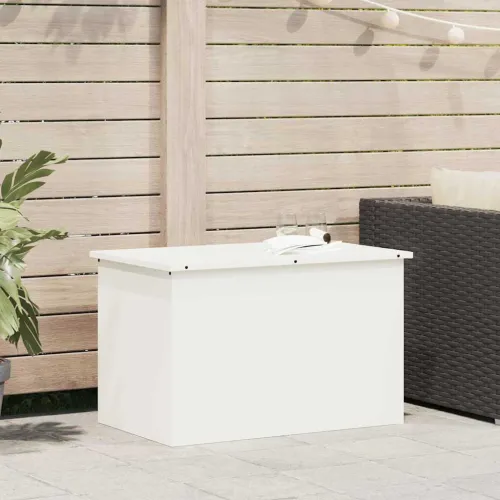 Kutija za pohranu jastučića za vrt Pocinčani čelik 175 L Bijela - Bijela 80 x 50,5 x 50 cm Cijena