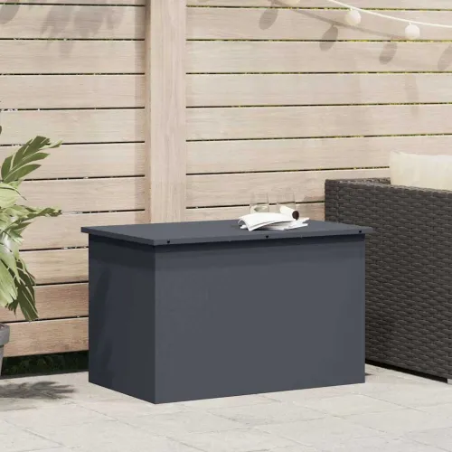 Kutija za pohranu jastučića za vrt Pocinčani čelik 175 L - Antracit 80 x 50,5 x 50 cm Cijena