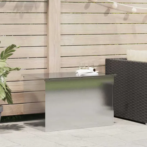 Kutija za pohranu jastučića za vrt Pocinčani čelik 175 L - Nehrđajući čelik 80 x 50,5 x 50 cm Cijena