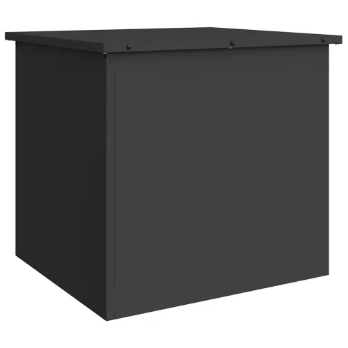 Kutija za pohranu jastučića za vrt Pocinčani čelik 117 L Crna - Crna 55 x 50,5 x 50 cm Cijena