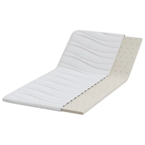 Nadmadrac 90 x 190 cm debelo Pleteno platno Bijela - 90 x 190 cm 3,5 cm Cijena