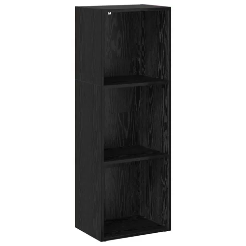 Polica 3 razina 40 x 30 x 114 cm Konstruirano drvo Crni hrast - Crni hrast 114 cm 40 cm Cijena