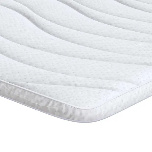Nadmadrac 200 x 200 cm debelo Pleteno platno Bijela - 200 x 200 cm 3,5 cm Cijena