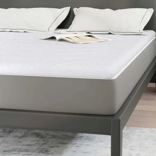 Nadmadrac 160 x 200 cm debelo Pleteno platno Bijela - 160 x 200 cm 5,5 cm Cijena