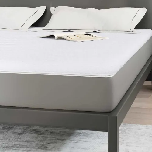Nadmadrac 180 x 200 cm debelo Pleteno platno Bijela - 180 x 200 cm 5,5 cm Cijena