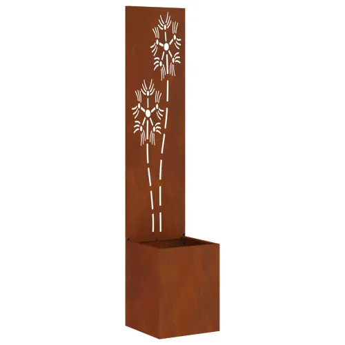 Privatnost u vrtu Cvjetni Rđa 32 x 32 x 150 cm Otporni čelik - Otporni čelik Suncokret 32 cm Cijena