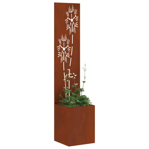 Privatnost u vrtu Cvjetni Rđa 32 x 32 x 150 cm Otporni čelik - Otporni čelik Suncokret 32 cm Cijena