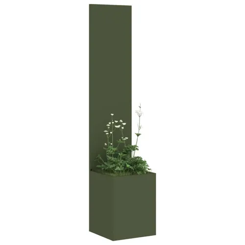 Privatnost u vrtu Rezbarija Maslinovo zelena 32 x 32 x 150 cm - Maslinastozelena Prazno 32 cm Cijena