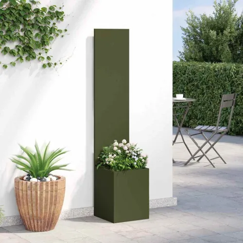 Privatnost u vrtu Rezbarija Maslinovo zelena 32 x 32 x 150 cm - Maslinastozelena Prazno 32 cm Cijena