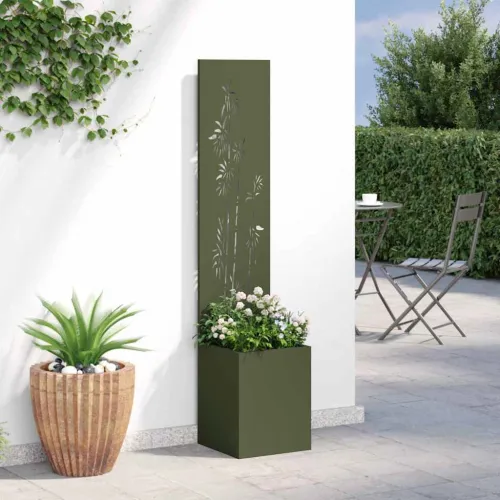 Privatnost u vrtu Cvjetni Maslinovo zelena 32 x 32 x 150 cm - Maslinastozelena Bambus 32 cm Cijena