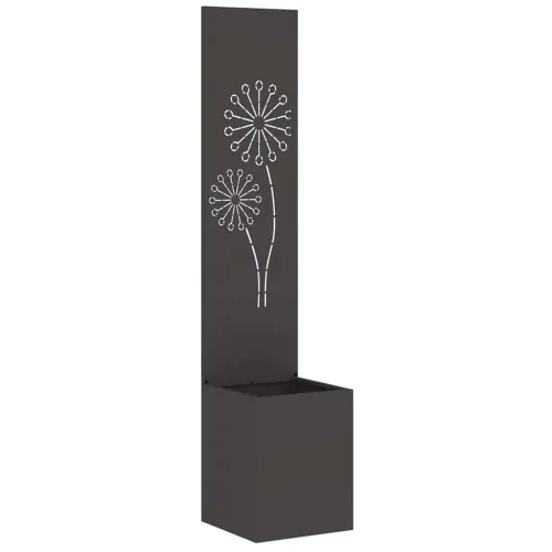 Privatnost u vrtu Crna 32 x 32 x 150 cm Hladno valjana čelična - Crna Maslačak 32 cm Cijena