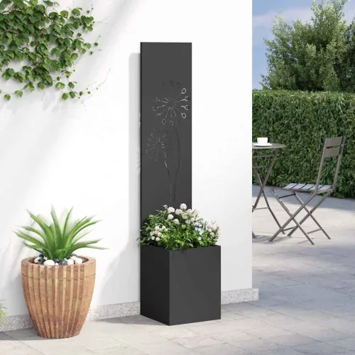Privatnost u vrtu Crna 32 x 32 x 150 cm Hladno valjana čelična - Crna Maslačak 32 cm Cijena