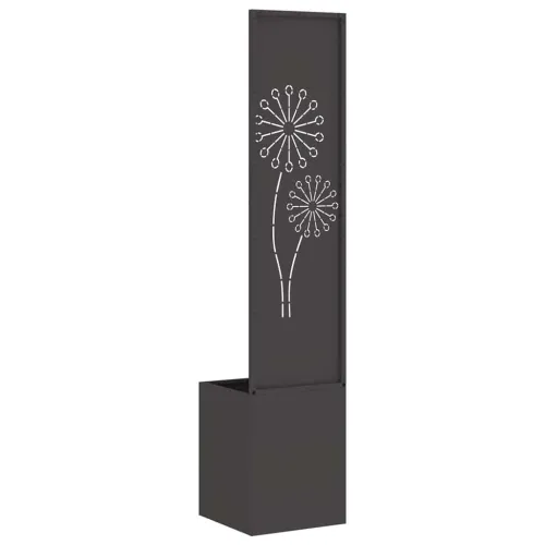 Privatnost u vrtu Crna 32 x 32 x 150 cm Hladno valjana čelična - Crna Maslačak 32 cm Cijena