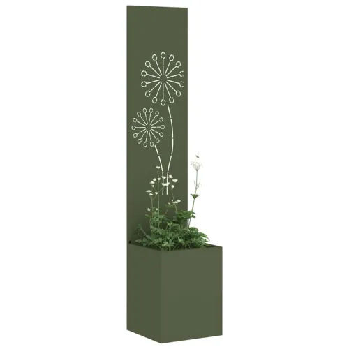Privatnost u vrtu Rezbarija Maslinovo zelena 32 x 32 x 150 cm - Maslinastozelena Maslačak 32 cm Cijena