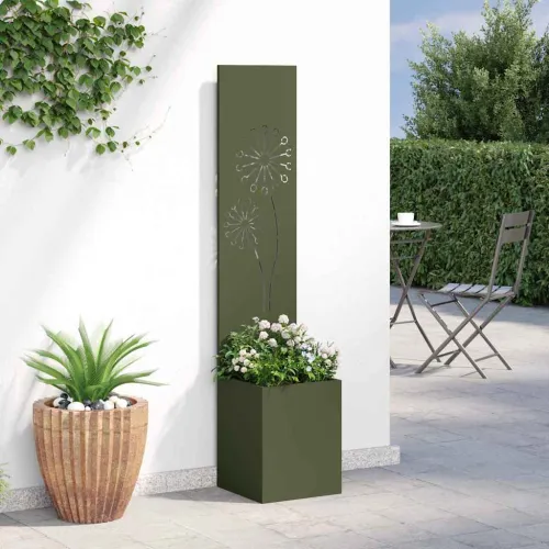 Privatnost u vrtu Rezbarija Maslinovo zelena 32 x 32 x 150 cm - Maslinastozelena Maslačak 32 cm Cijena