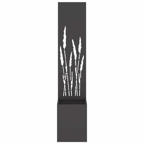 Privatnost u vrtu Crna 32 x 32 x 150 cm Hladno valjana čelična - Crna Pšenica 32 cm Cijena
